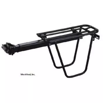 Велобагажник Ostand CD-28QR c подседельными с дугами, алюминий, до 10кг, для штыря, черный, 6-128