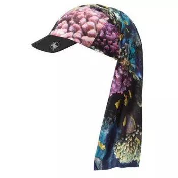 Велобандана BUFF Angler Visor, BUFF CORAL CAMU, фиолетовая, 100257.00