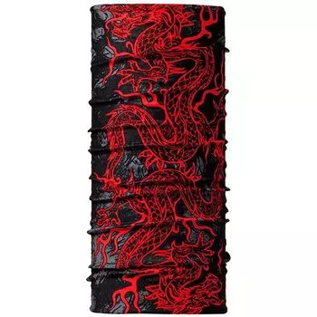 Велобандана BUFF ORIGINAL BUFF XINYANG, см:53cm/62cm, черно-красная, 100680/11607