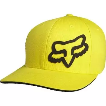 Велобейсболка подростковая Fox Boys Signature Flexfit Hat, желтый, 68138-005-OS