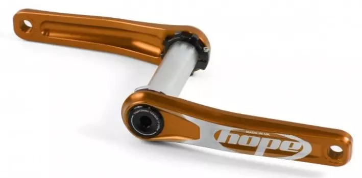 Велоcистема HOPE под каретку 100-120мм без паука, Оранж. цвет, диам. вала 30мм шатуны 175ммHCN10075C