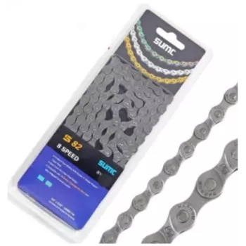 Цепь велосипедная SUMC S82, 1/2''x3/32'', 8 ск.,116 звеньев, серебристая, с замком, ARV100040