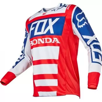 Велоджерси Fox 180 Honda Jersey, красно-белый 2017