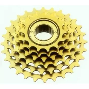 Трещотка велосипедная Tri-DIAMOND, фрикционная, 6 скоростей, 14-28Т, коричневый, FW 6F