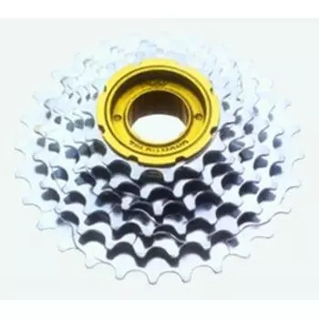 Трещотка велосипедная Tri-DIAMOND, индексная, 6 скоростей, 14-28Т, хром, FW 6SI silver