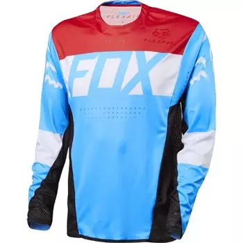 Велоджерси Fox Flexair DH LS, красно-голубой