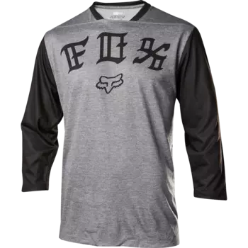Велоджерси Fox Indicator, рукава 3/4, черно-серый