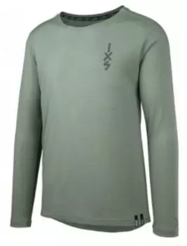 Велоджерси IXS Flow Merino LS, зеленый, 2024, 473-510-4370-170-L (Размер: L)
