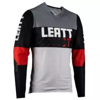 Велоджерси Leatt MTB Gravity 4.0 Junior Jersey, подростковая, Titanium, 2023, 5023040452
