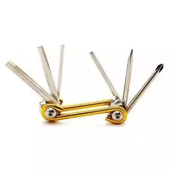 Мультитул Vinca Sport (6 функций, шестигранный ключ: 3/4/5/6мм, ключ:8/10/15мм, сталь), VSI 03