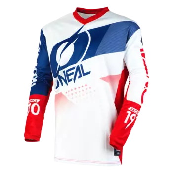 Велоджерси подростковая O´Neal ELEMENT Youth Jersey FACTOR, white/blue/red (Размер: L)