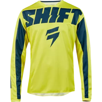 Велоджерси подростковая Shift White York Youth Jersey, желто-синий 2019