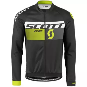 Велоджерси Scott RC AS WP black/sulphur yellow, длинный рукав, 244518-5024