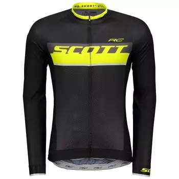 Велоджерси SCOTT RC Pro, длинный рукав, black/sulphur yellow, 2018, 264822-5024