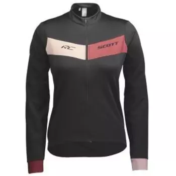 Велоджерси SCOTT RC, женский, утепленный, длинный рукав, black/ochre red, ES271582-7022