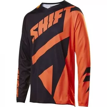 Велоджерси Shift Black Mainline Jersey, черно-оранжевый 2017