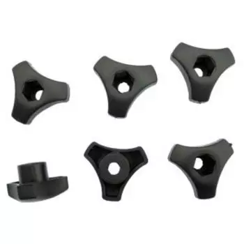 Рукоятки PERUZZO, пластик, Ø6 мм, на крышу, FIRENZE, PADOVA, CRUISING, SMART RACK, STELVIO, BRENNERO, 6 штук, 914