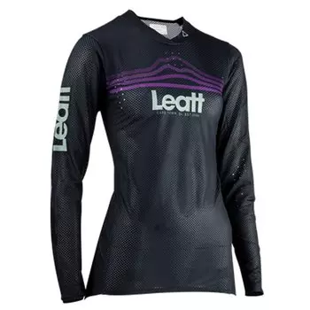 Велоджерси женская Leatt MTB Gravity 4.0W Jersey, Black, 2024, 5024130602 (Размер: XS, Цвет: Black)
