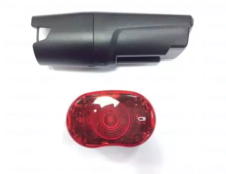 Велофары задняя + передняя Smart City 25 / Star, комплект, 25 лк/ 1 LED, Black, LS046-01