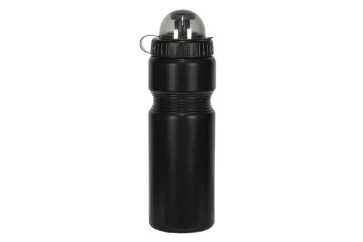 Велофляга STARK DL-600C, 750 мл, пластик, с клапаном, черный, DL-600C