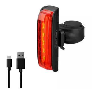 Велофонарь Briviga, USB 30, задний, COB диоды, 30 лм, встроенный аккумулятор 500 мАч, EBL-3403COB