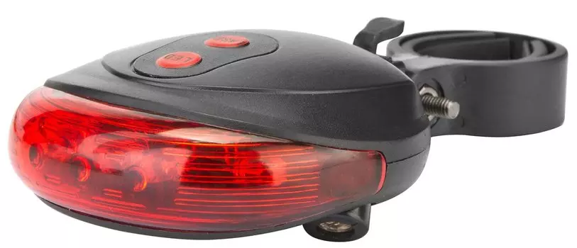 Велофонарь Jing Yi JY-1L, задний, 3 LED, красно-черный, LU059250