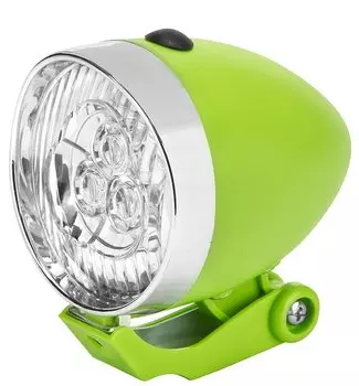 Велофонарь Jing Yi JY-592, передний, 3 LED, зеленый, LU059255