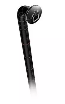 Спицы велосипедные Mach-1, D 2.00 мм, черные, BSC 15/14 (288мм)