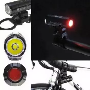 Велофонарь Moon Aerolite 2, алюминий, пластик, универсальный, 2 диодный, 6 режимов, чёрный, blk USB, WP_Aerolite_W+R