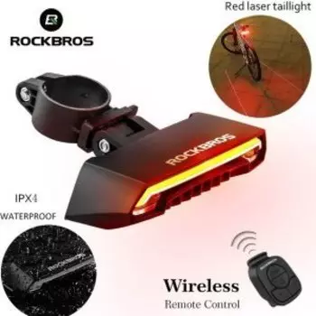 Велофонарь ROCKBROS, дистанционное управление поворотниками и стоп, USB, RB_LKWD-R1