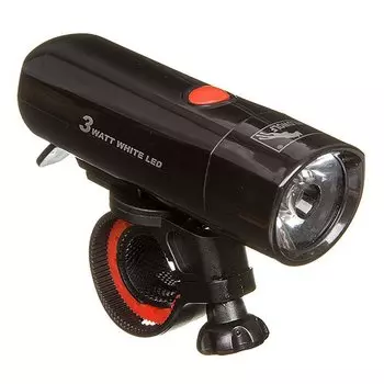 Велофонарь STG FL1510, передний, черный, 1 светодиод, Х95149