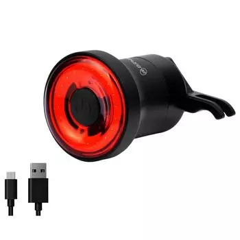 Велофонарь задний Briviga с автоматическим стоп-сигналом, черный, EBL-3331