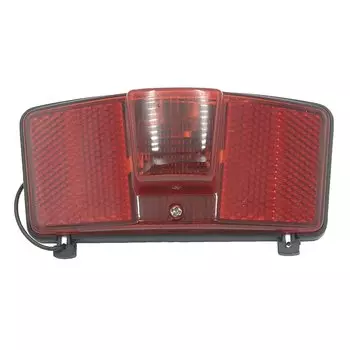 Велофонарь задний, для динамо, пластик, красный, 466955