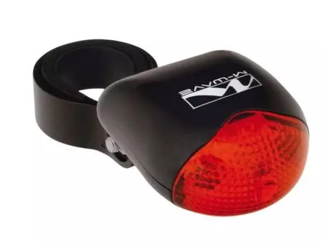 Велофонарь задний M-Wave ATLAS, 3 светодиода, 3 функции, крепление за подседельный штырь, 220554