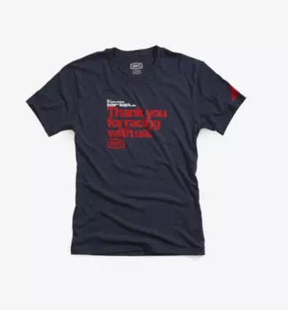 Велофутболка 100% Thanks Tee-Shirt Navy Heather