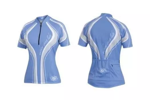 Велофутболка 8-7059427 ASL-R-7C женская, серо-бело-голубая, AUTHOR р-р L