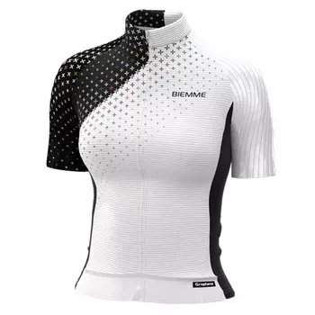 Велофутболка Biemme CROSS Lady, белый/черный, A12N2042L (Размер: M, Цвет: Белый/черный)