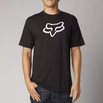 Велофутболка Fox Legacy Foxhead SS Tee, черный 2018