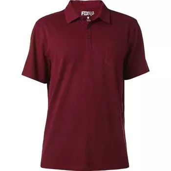 Велофутболка Fox Legacy Polo Shirt Heather Burgundy 2018