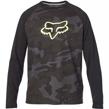 Футболка Fox Tournament LS Tech Tee, Black Camo, 24764-247
