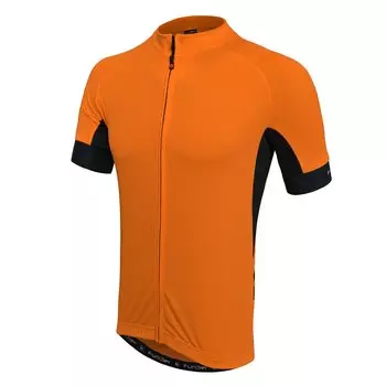 Велофутболка FUNKIER CEFALU J-161 Orange Men Active Jersey с длинной молнией, с водонепрон. карман, оранжевая, 12-937 (Размер XL)