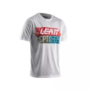 Велофутболка Leatt Core T-Shirt, белый, 2020