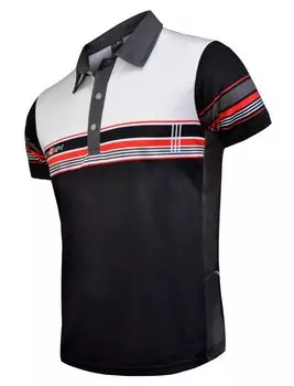 Велофутболка Polo Jersey design P-765 Rad/Black красно-черная M FunkierBike 12-201