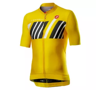 Велофутболка Сastelli Hors Categorie, желтая, 2020