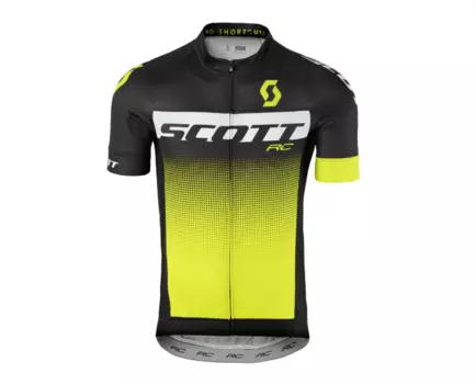 Велофутболка Scott RC Pro black/sulphur yellow, 250248-5024