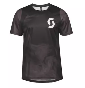 Велофутболка SCOTT Trail Vertic, короткий рукав, black/dark grey, 2020