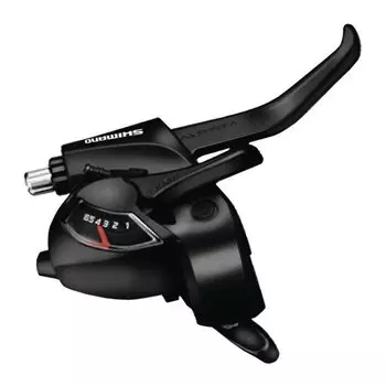 Переключатель SHIMANO TOURNEY ASTEF41R6AL, шифтер+торм. ручка, 6скор, правый, черный, 2-8121