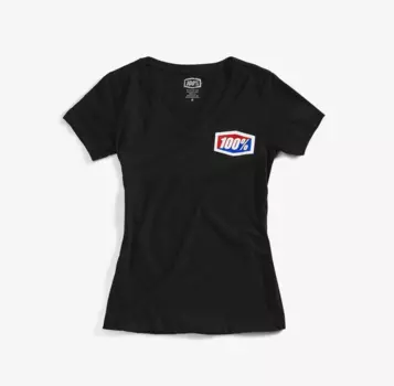 Велофутболка женская 100% Official Women Tee-Shirt Black