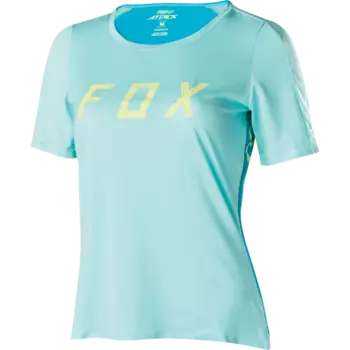 Велофутболка женская Fox Attack, голубой
