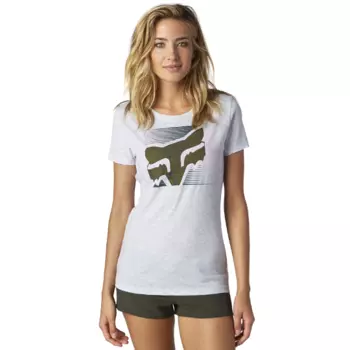 Велофутболка женская Fox Crossed Up Crew, светло-серый 2016